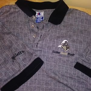 Champion Purdue Mens Sports Polo Geometric X Large